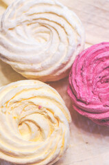 Natural marshmallows with berry and fruit flavor