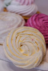 Natural marshmallows with berry and fruit flavor