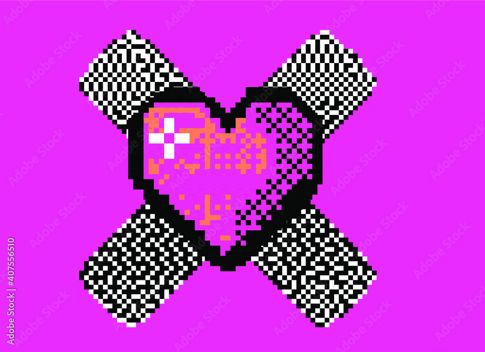 Poster the heart shape symbol. metaphorical or symbolic ideograph of love and affection.