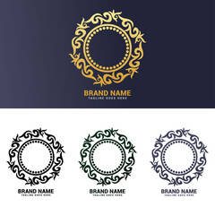 Luxury brand desing logo vector template.