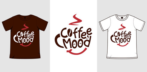 Coffee lover coffee mood vector t-shirt printing illustration