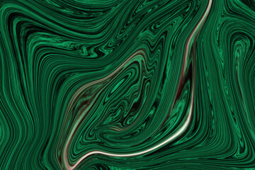 Silver and green  liquid marble vector background