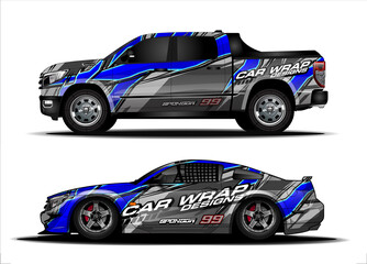 abstract background vector for racing car wrap design and vehicle livery 