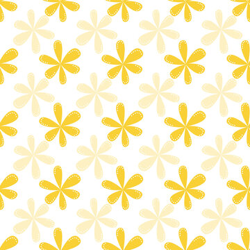 Floral botanical seamless patterns. Vector design for paper, cover, wallpaper, fabric, textile, interior decor and other project. © Dorido
