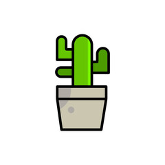 cactus icon vector