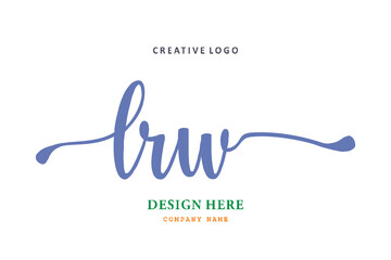 LRW lettering logo is simple, easy to understand and authoritative