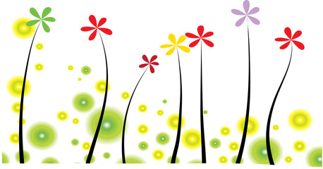 vector flowers background