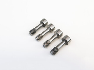 Hexagon socket head cap screw isolated on white background, Use for Engineering work