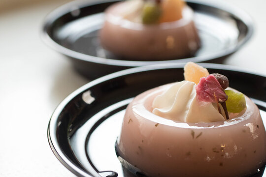 Cherry Blossom flavored Mizu Yokan, Japanese Dessert