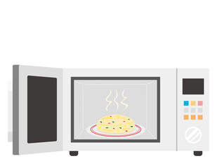 電子レンジのベクターイラスト 家電 焼売 Appliance Wall Mural Applian Nisi