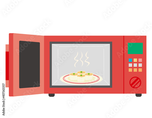 電子レンジのベクターイラスト 家電 Appliance Poster Applian Nisi