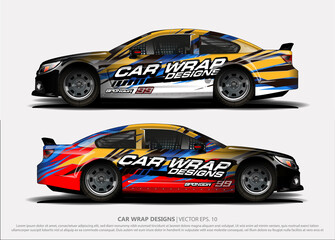 Fototapeta premium abstract background vector for racing car wrap design and vehicle livery 