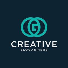 Initial of G logo design inspiration