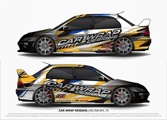 abstract background vector for racing car wrap design and vehicle livery 