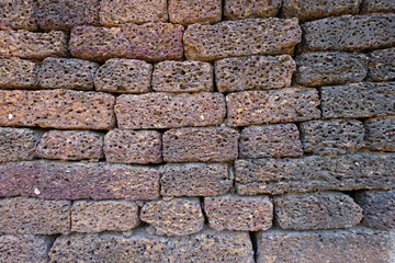 Laterite stone texture background close up