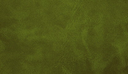 background of rough fabric olive green color. blank page of leather texture background with rough...