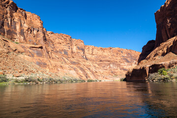 Fototapeta na wymiar Glen Canyon and the Colorado River