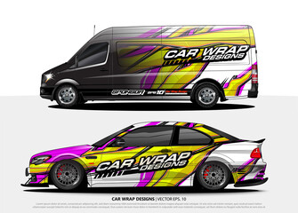 abstract background vector for racing car wrap design and vehicle livery 
