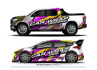 abstract background vector for racing car wrap design and vehicle livery 
