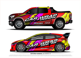 abstract background vector for racing car wrap design and vehicle livery 

