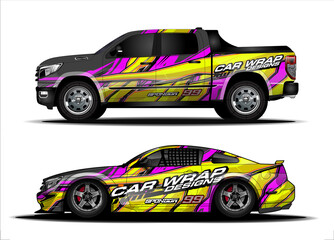 Fototapeta premium abstract background vector for racing car wrap design and vehicle livery 