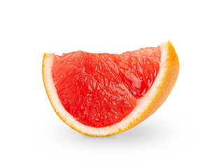 Fresh Grapefruit isolated on white background.