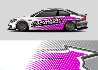 Obraz premium abstract background vector for racing car wrap design and vehicle livery 