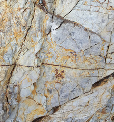 Colored rock slab