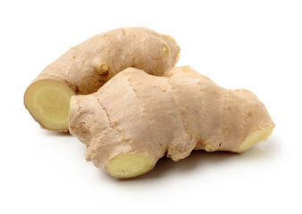 Fototapeta premium fresh ginger on white background