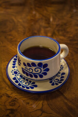 cup of coffee on table
