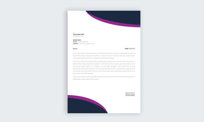  Professional corporate business letterhead templates for your project design, Vector illustration.