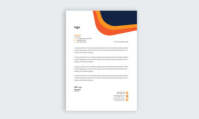 Professional corporate business letterhead templates for your project design, Vector illustration.