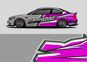 vehicle graphic kit vector. Modern abstract background for car wrap branding and automobile sticker decals livery
