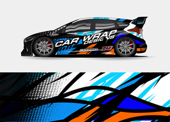 vehicle graphic kit vector. Modern abstract background for car wrap branding and automobile sticker decals livery
