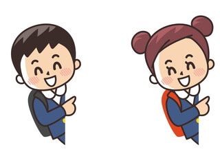 紹介　顔出し　笑顔の小学生