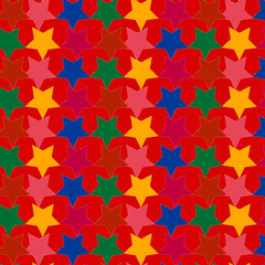 Stars seamless pattern wallpaper eps vector file for textile fabric print