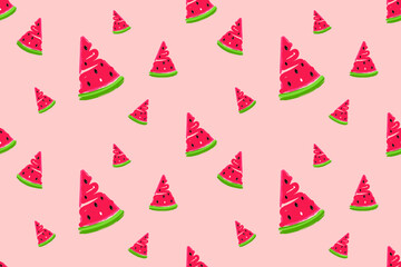 watermelon seamless pattern