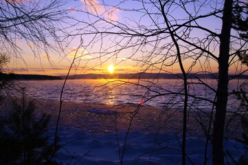 Siberia. Ust Ilim reservoir. Angara River