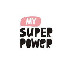 Fototapeta premium Girl Power Vector illustration and lettering