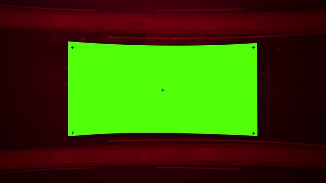 Mainstream Media 4K Background with Green Screen Large LED. Social Media abstract breaking news backdrop Footage in high quality