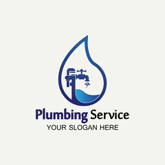 Plumbing Service Logo icon vector illustration design Template.Plumbing logo.Plumbing service icon logo creative vector illustrattion