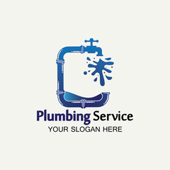 Plumbing Service Logo icon vector illustration design Template.Plumbing logo.Plumbing service icon logo creative vector illustrattion