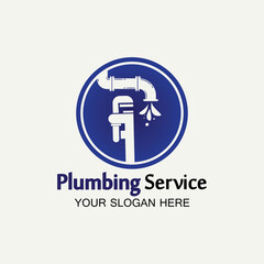 Plumbing Service Logo icon vector illustration design Template.Plumbing logo.Plumbing service icon logo creative vector illustrattion