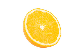  freshness  sliced orange fruit isolated white background