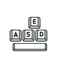 keyboard button icon,vector best flat icon.