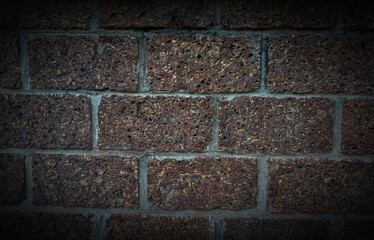 The shadow of the old gray cement wall surface with cracks