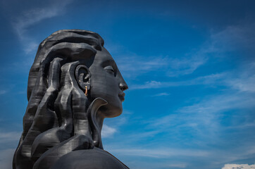 adiyogi lord shiva statue from unique different angles