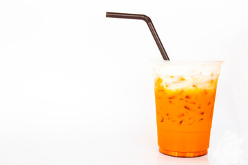 iced drinks milks tea for health care tasty arrangement flatlay style on background white 