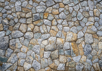 Colorful stone wall pattern for background
