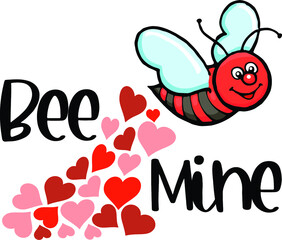 Valentine's Day bumble bee | Be Mine